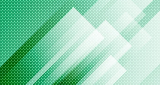 Green geometric abstract background overlap layer on bright space with diagonal lines effect