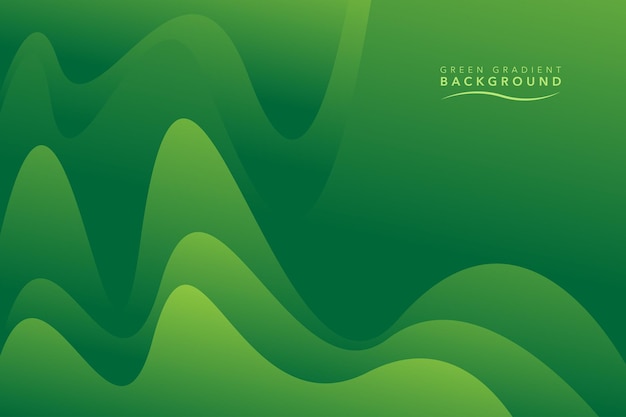 green gradient background wavy and flow shadow design