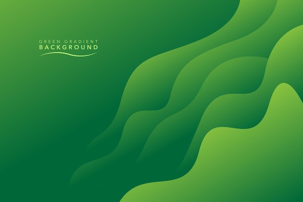 green gradient background wavy and flow shadow design