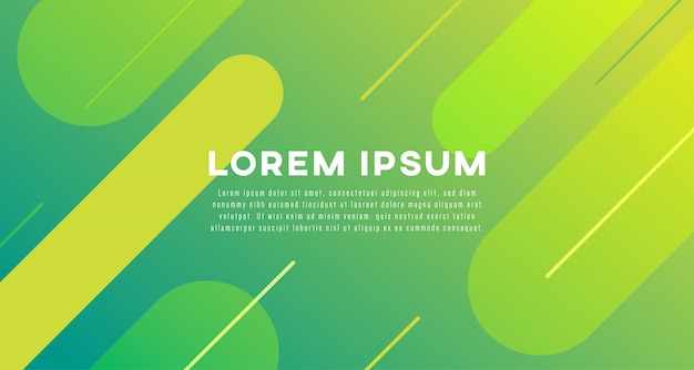 Green gradient geometric background 