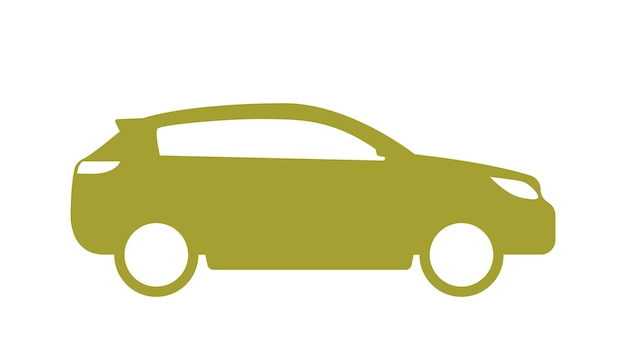 Green hatchback icon