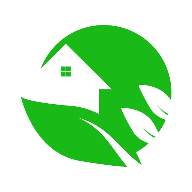 Vector green house icon illustration vector