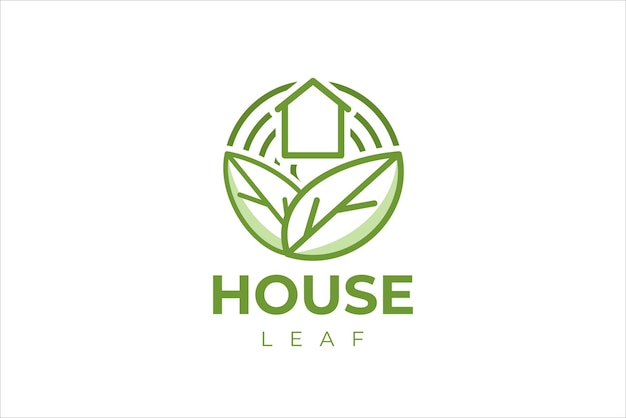 Green House Logo Template Design Vector Illustration