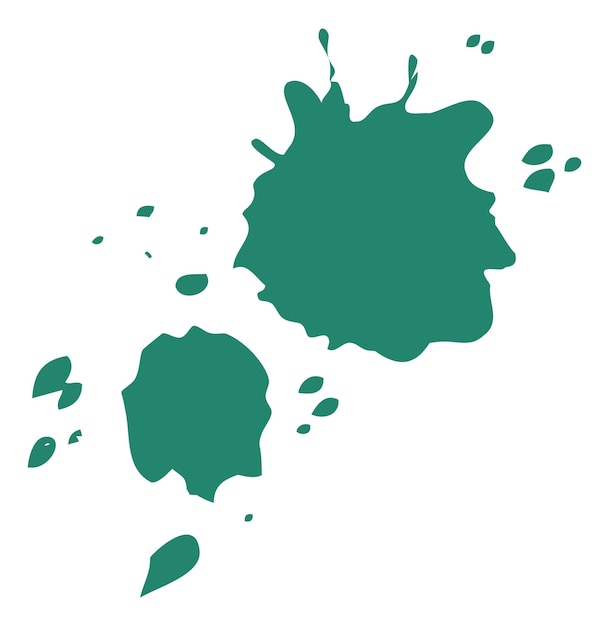 Green ink splash Grunge texture paint spot