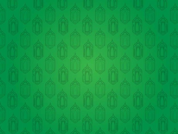 Green Islamic Lantern Background