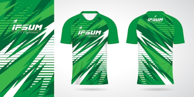 green jersey sport uniform shirt design template