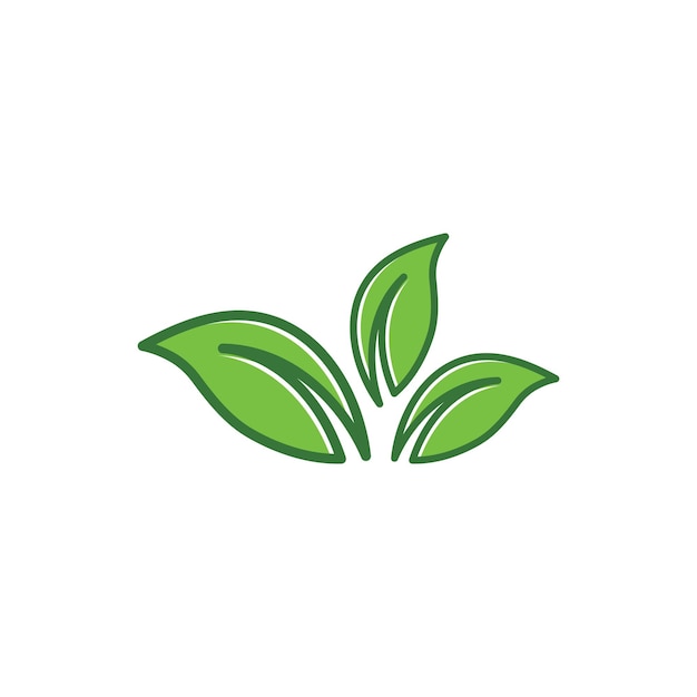 Green leaf ecology nature element vector icon of go green design