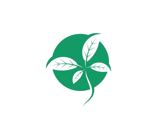 Green leaf ecology nature element vector icon of go green