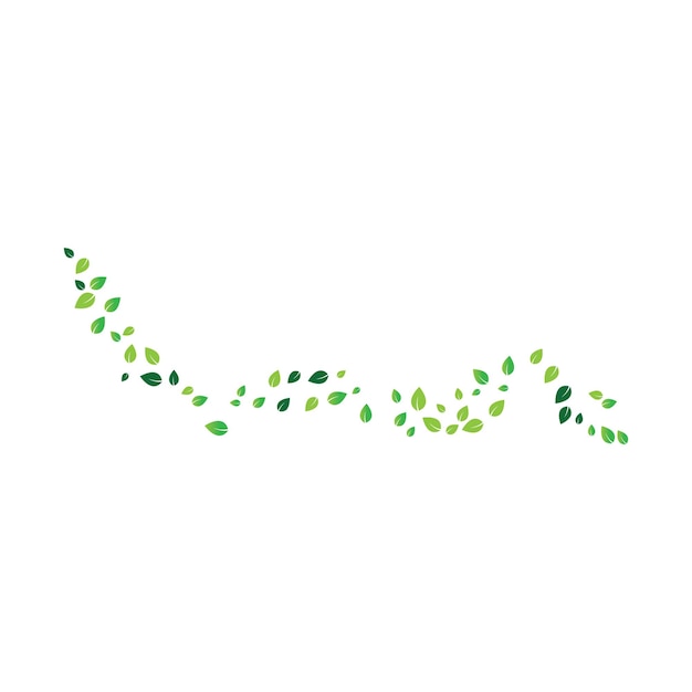 Green leaf ecology nature element vector icon