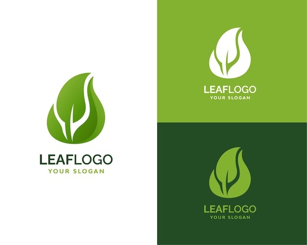 Green leaf logo brand