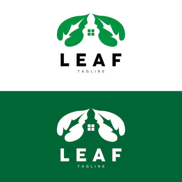 Green Leaf Logo Ecology Natural Plant Vector Nature Design Illustration Template Icon