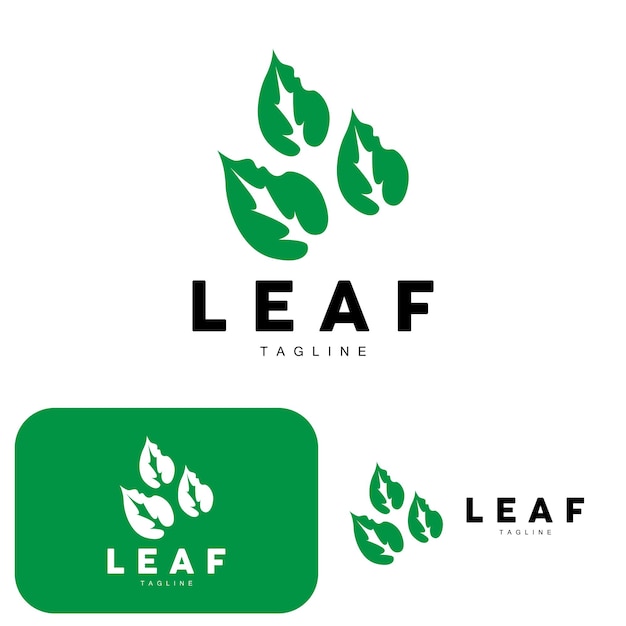 Green Leaf Logo Ecology Natural Plant Vector Nature Design Illustration Template Icon