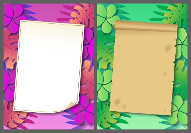 Green leaf paradise photo frame