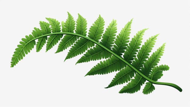 a green leaf with a white background