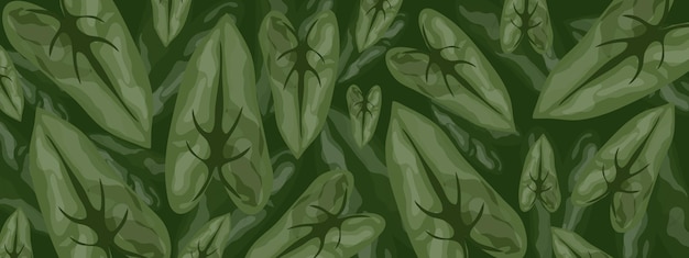 green leaves  foliage vector background design