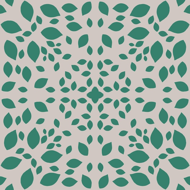 Green leaves pattern isometric background design