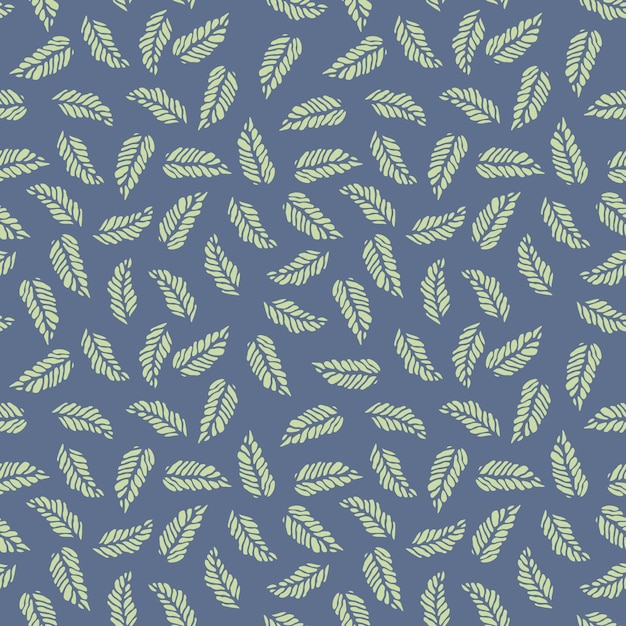 green leaves seamless pattern