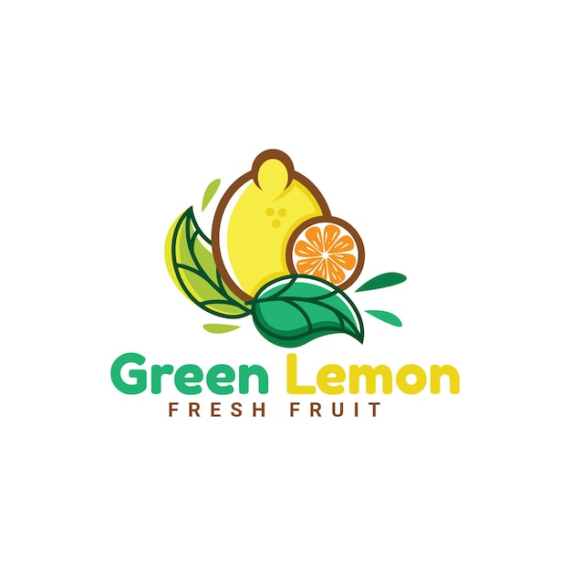 Green Lemon Logo Design