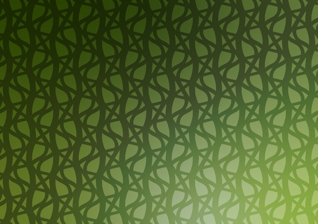 Vector green line curve abstract pattern wave wallpaper background