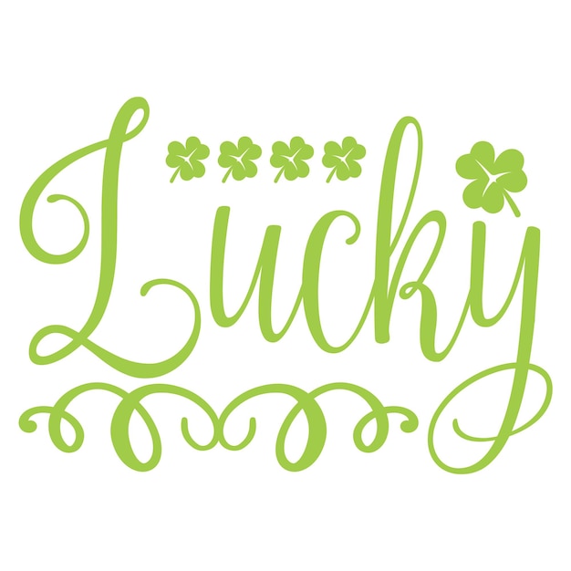 A green lucky sign with four clovers on it.