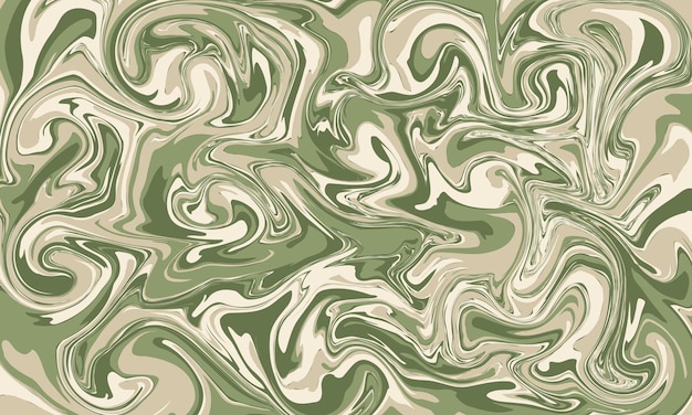 Vector green marbling paint pattern background