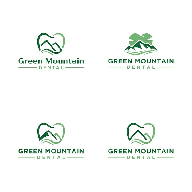 Green mountain dental logo