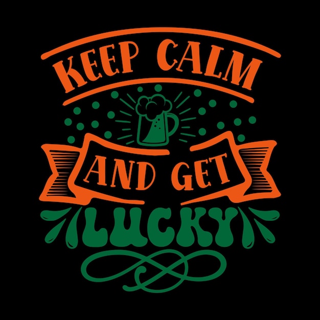 Vector a green and orange logo that says keep calm and get get get get get get get