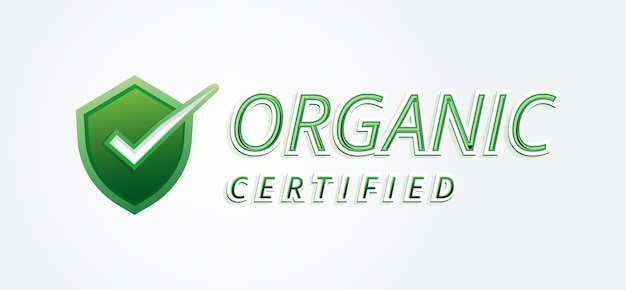 Green Organic certified logo badge