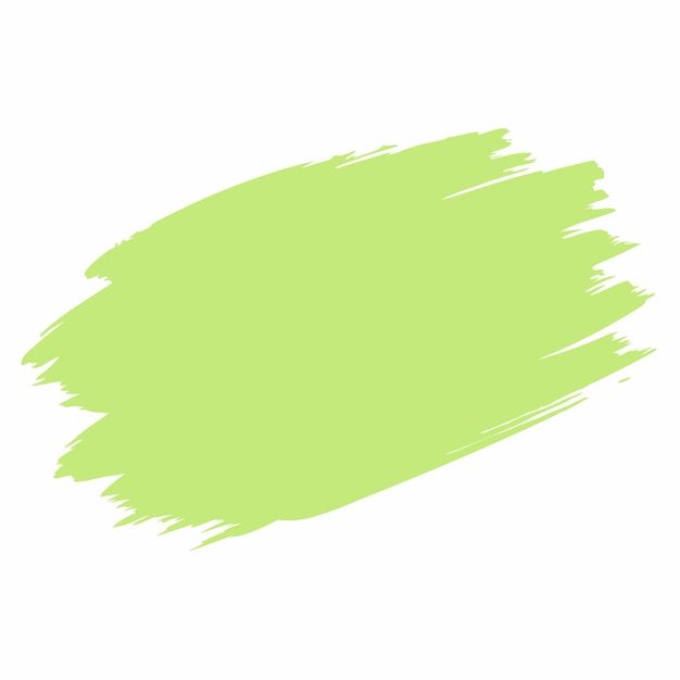 a green patch of paint hand drawn illustration