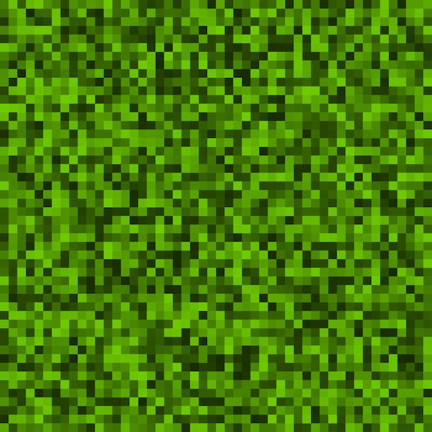 Green Pixel Background, vector illustration