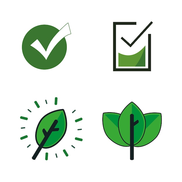 Vector green quality check mark illustration vector