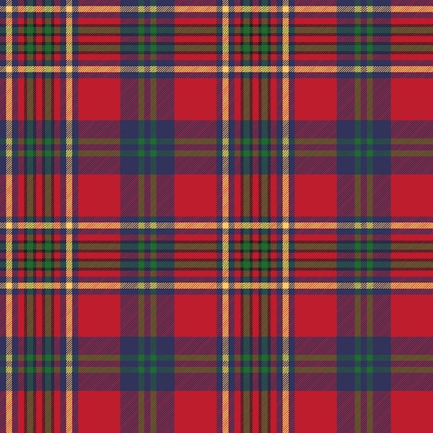 Green red classic tartan check seamless fabric texture