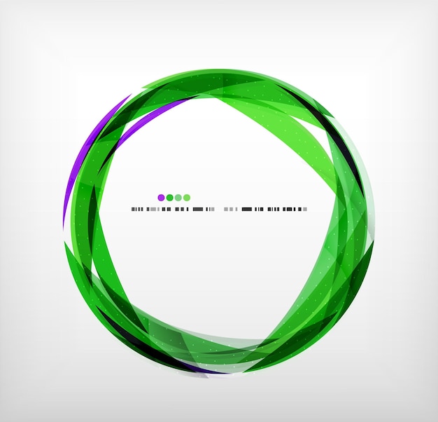 Green ring business abstract bubble