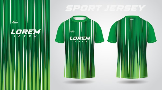 green shirt sport jersey design