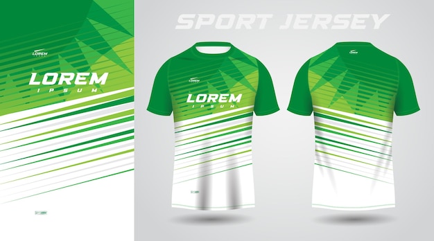 green shirt sport jersey design