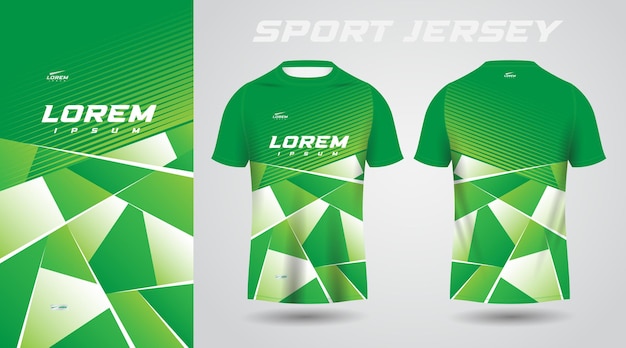 green shirt sport jersey design