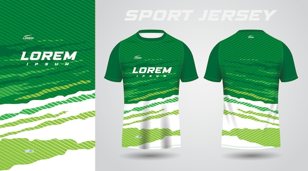 green shirt sport jersey design