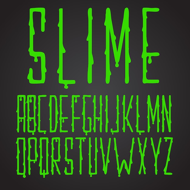 green slime typography