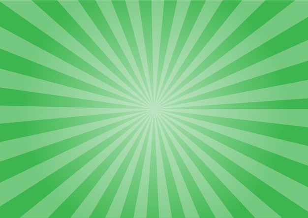 Green sunburst background