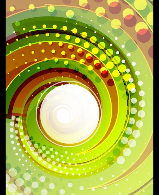 Green swirl vector abstract background