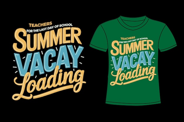 a green t shirt with the words summer vacationing on it