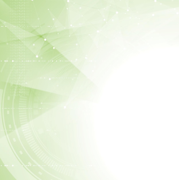 Green tech abstract background Vector design illustration