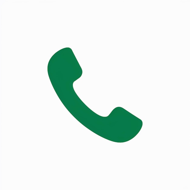 Vector a green telephone receiver icon