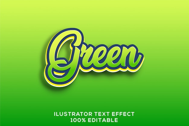 Green text effect 