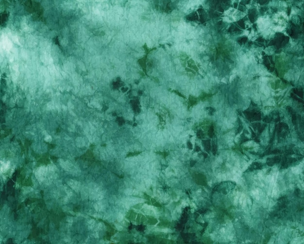 Green tiedye watercolor fabric background and texture