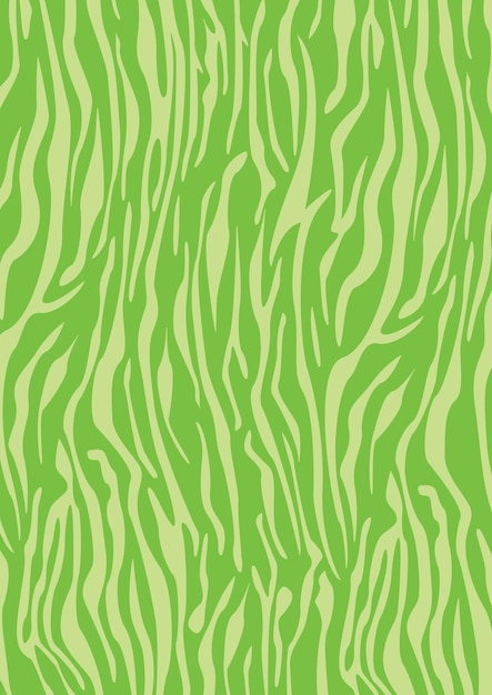 Green Tonal Zebra Stripe Fashion Print Pattern