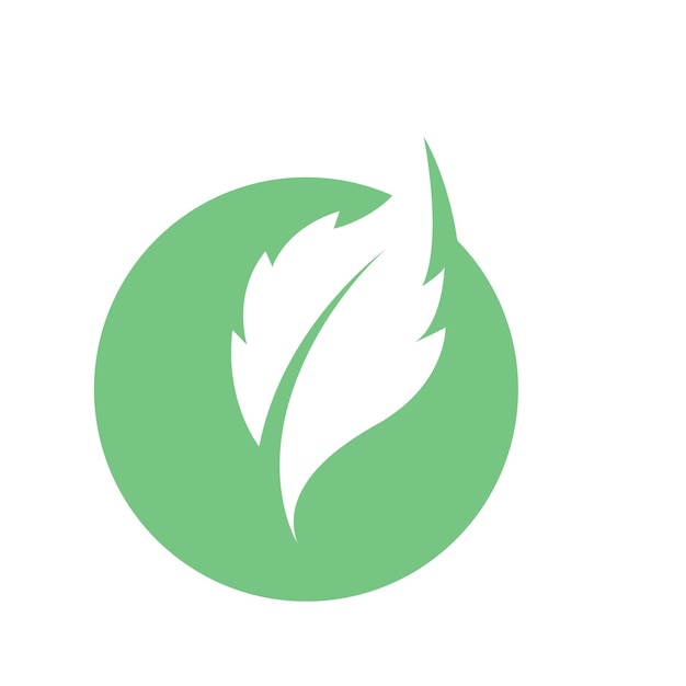 green tree leaf ecology nature element logo icon