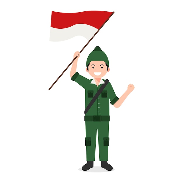 Green version of the Indonesian Hero Uniform