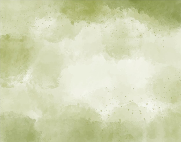 Green Watercolor Abstract Background