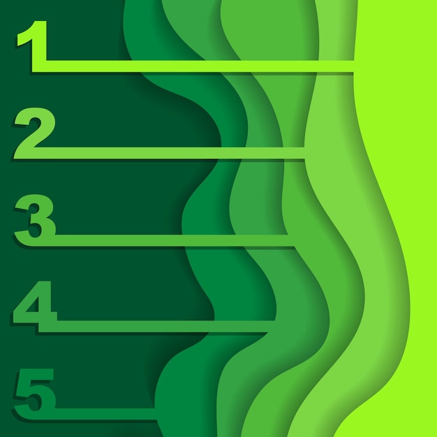 Green waves background